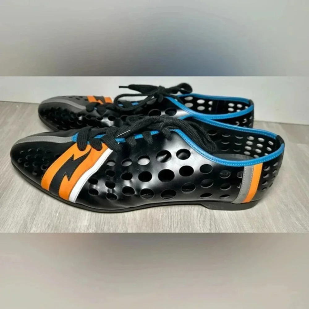 Prada lace up summer lace up shoes Multiple colors Sz 9 - Picture 6 of 10